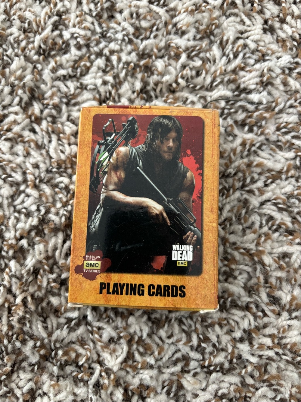 The Walking Dead Daryl Themed Playing Cards - Orange